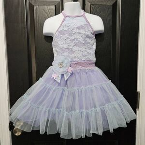 Weissman NWOT child extra small purple dance costume jazz lyrical tap solo